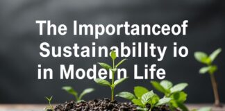 La Importancia de la Sostenibilidad en la Vida Moderna The Importance of Sustainability in Modern Life